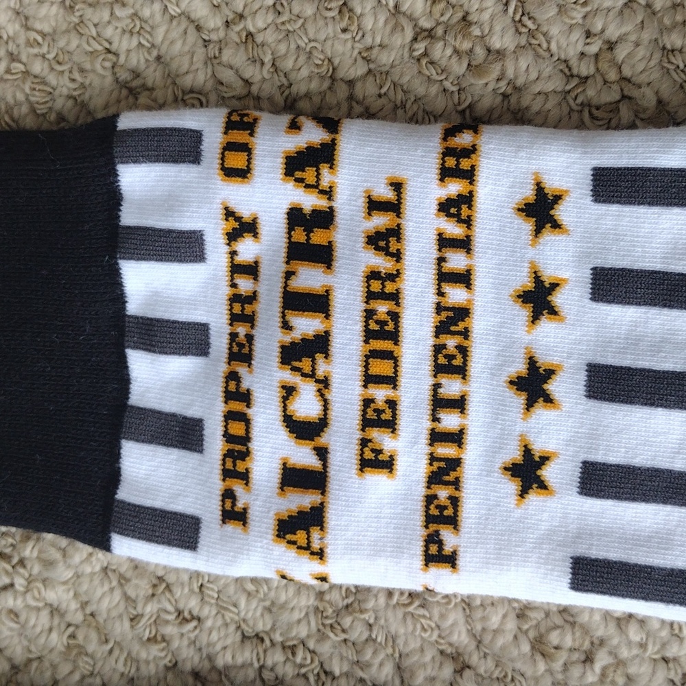 Property of Alcatraz Federal Penitentiary socks - Picture 5 of 7